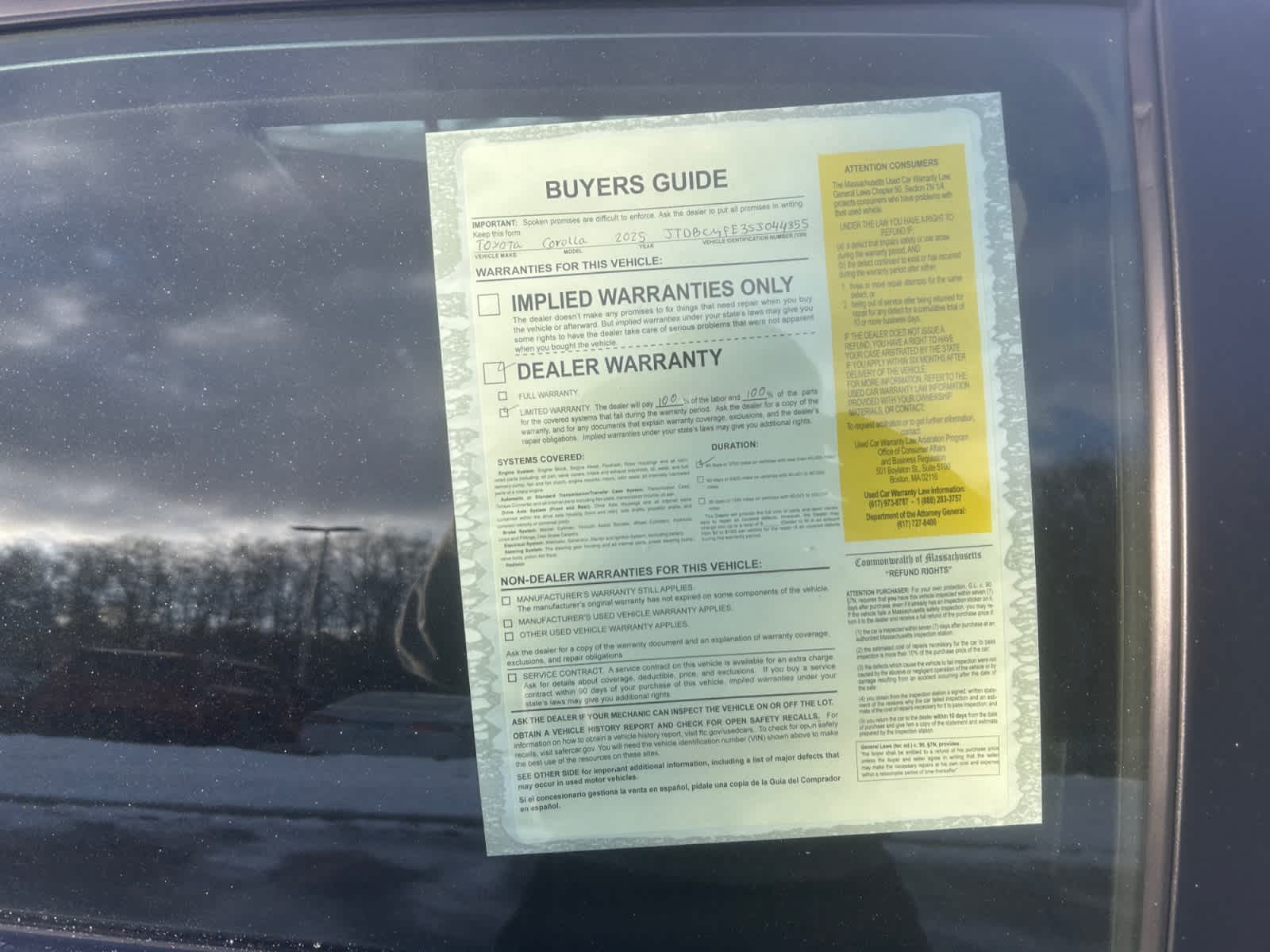 used 2025 Toyota Corolla car, priced at $24,998