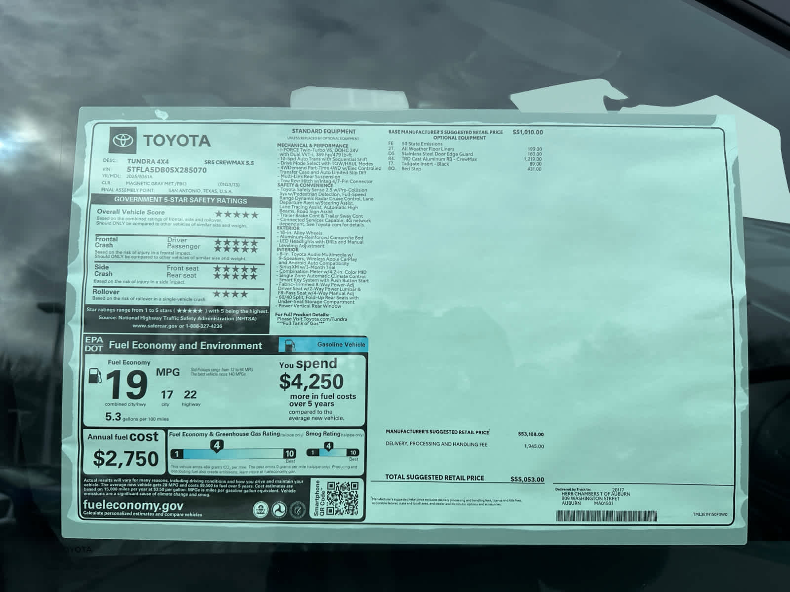 used 2025 Toyota Tundra car, priced at $48,998
