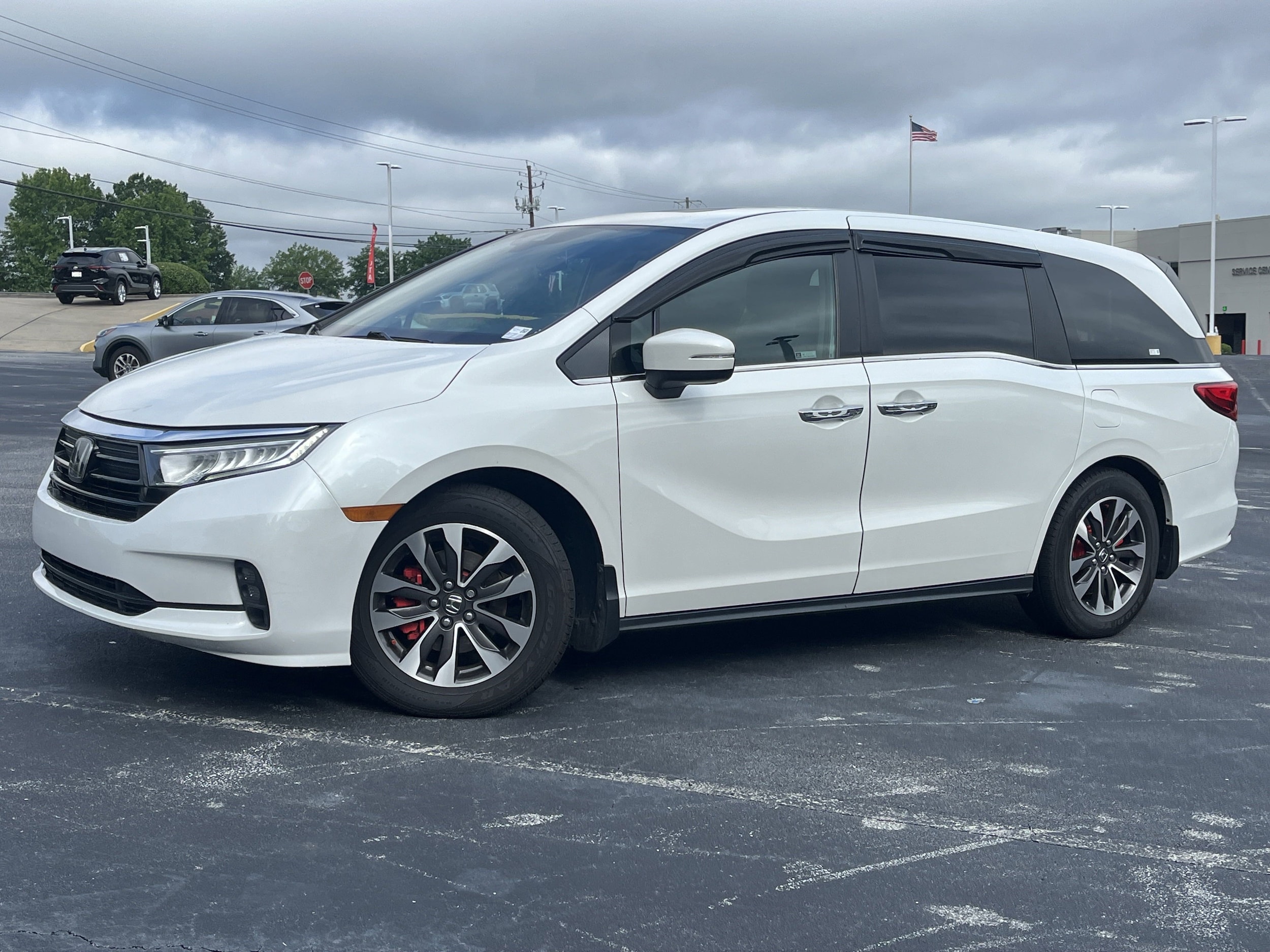 Used 2022 Honda Odyssey EX-L with VIN 5FNRL6H77NB064399 for sale in Union City, GA
