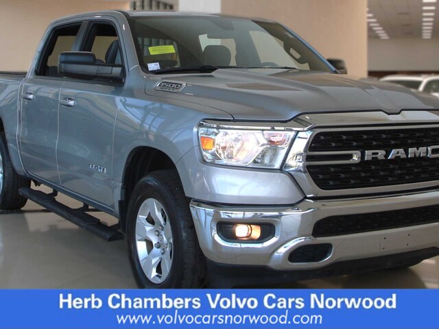 Featured pre-owned vehicles 2022 Ram 1500 Big Horn/Lone Star Truck Crew Cab for sale near you in Norwood, MA