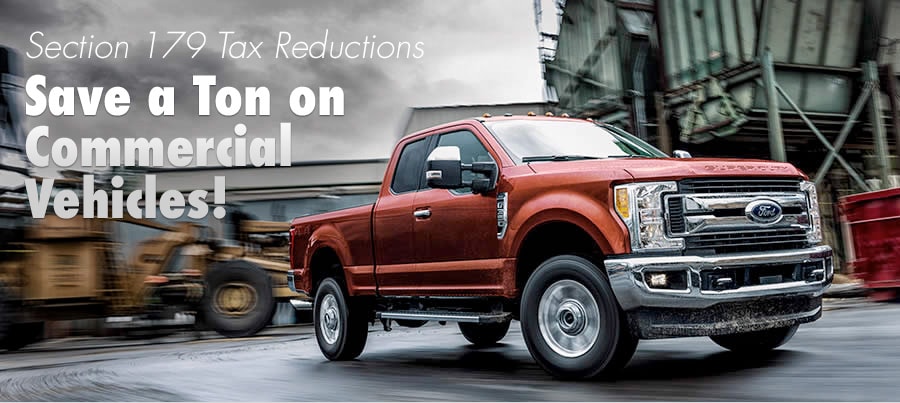 Section 179 Tax Reductions Save a Ton on Commercial Vehicles!