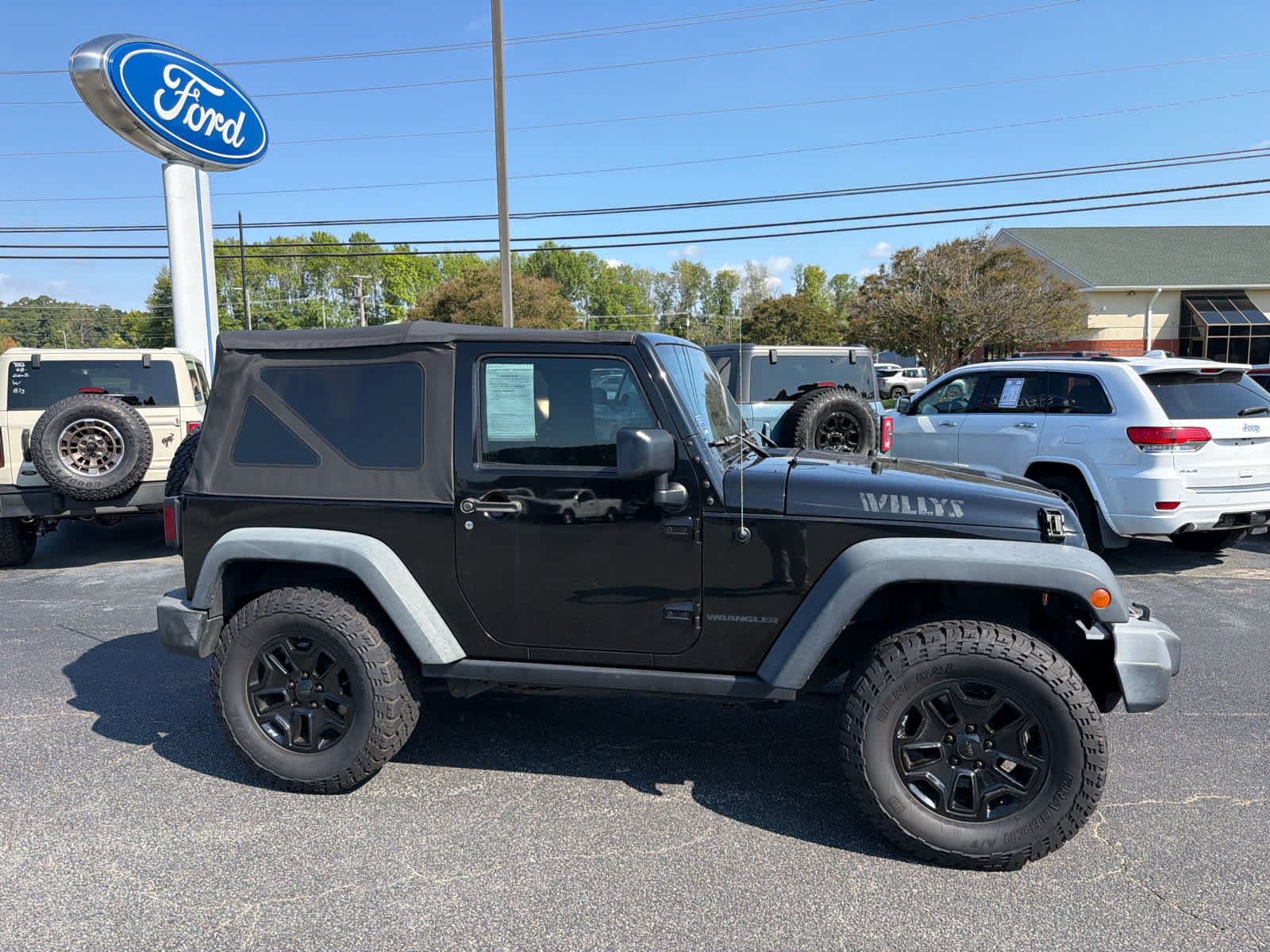 Used 2016 Jeep Wrangler Willys Wheeler with VIN 1C4AJWAG1GL118129 for sale in Franklin, VA