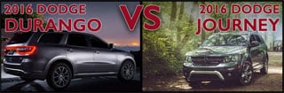 New Dodge Durango vs. New Dodge Journey in Asheboro NC