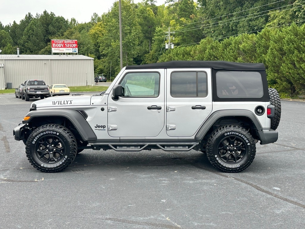 Used 2021 Jeep Wrangler Unlimited Willys with VIN 1C4HJXDN3MW662429 for sale in Asheboro, NC