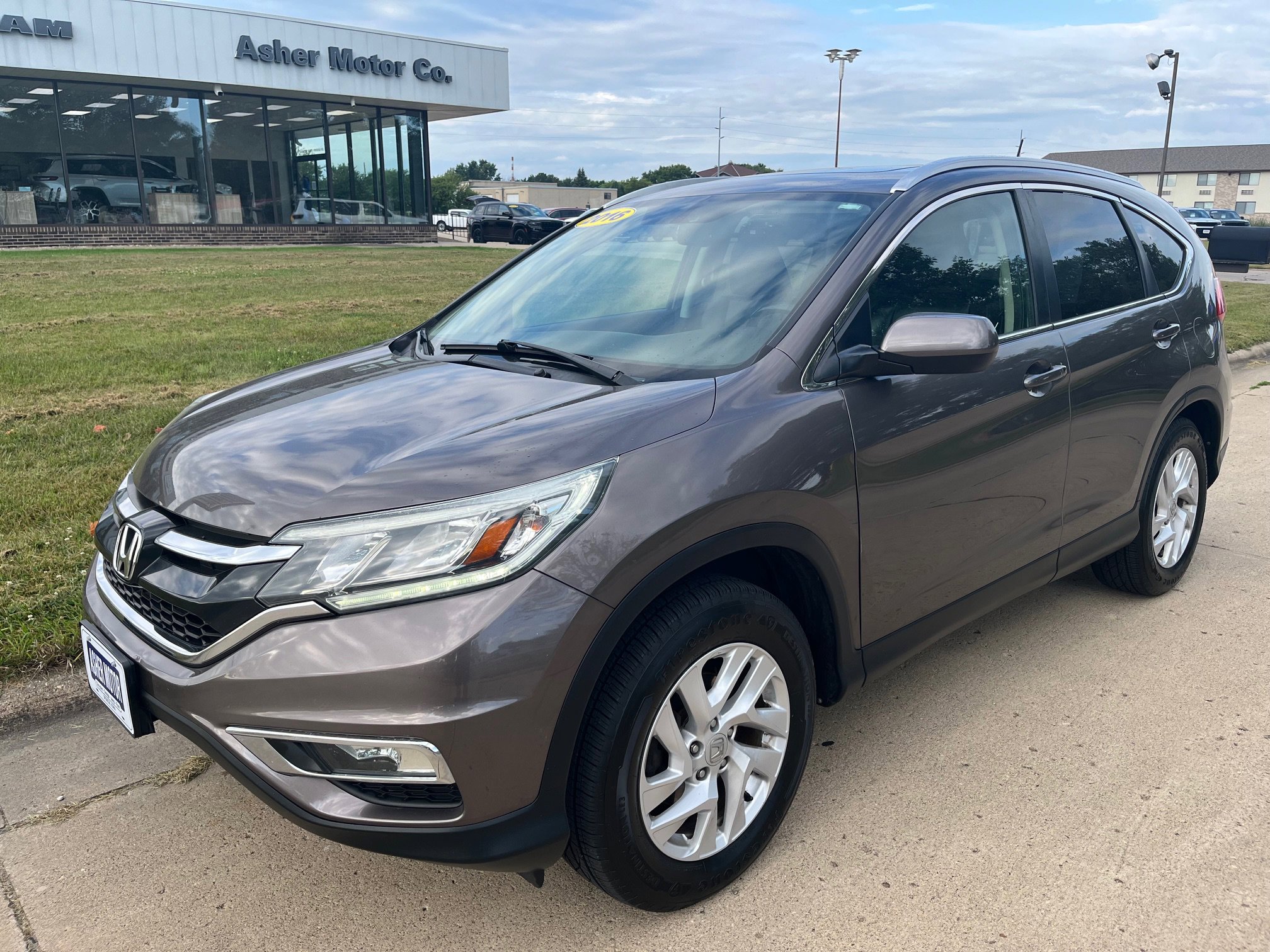 Used 2016 Honda CR-V EX-L with VIN 2HKRM4H71GH607302 for sale in Spencer, IA