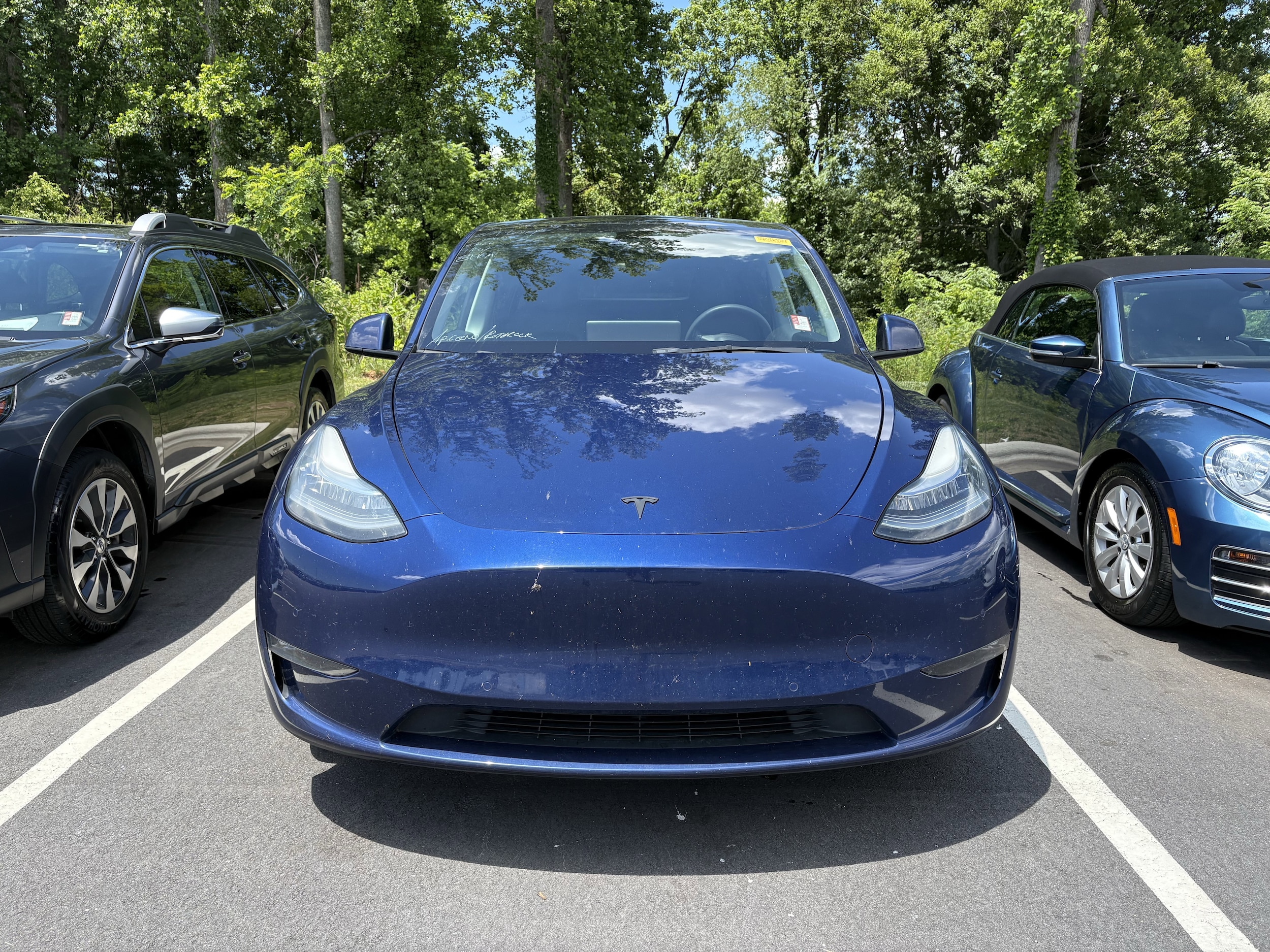 Used 2021 Tesla Model Y Long Range with VIN 5YJYGDEE4MF256515 for sale in Asheville, NC
