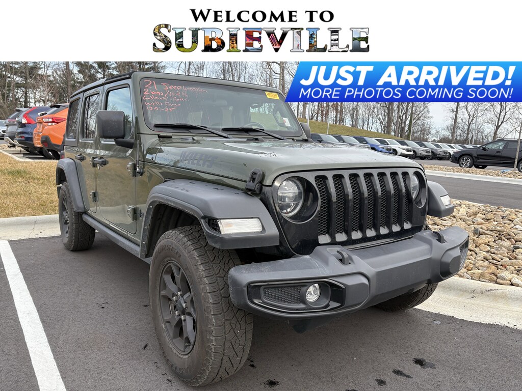 Used 2021 Jeep Wrangler Unlimited Willys Unlimited Willys 4x4