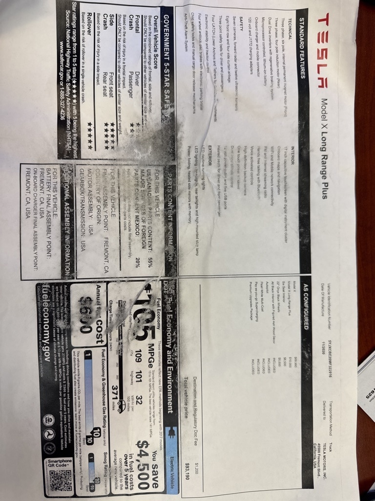 2021 Tesla Model X Long Range Plus's photo