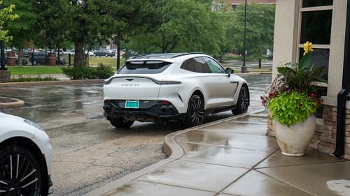 White Aston Martin DBX707 Rear