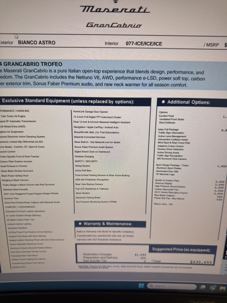 2024 Maserati GranCabrio Trofeo's photo