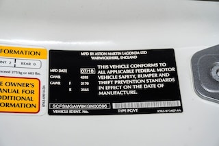 2019 Aston Martin Vantage Coupe Coupe