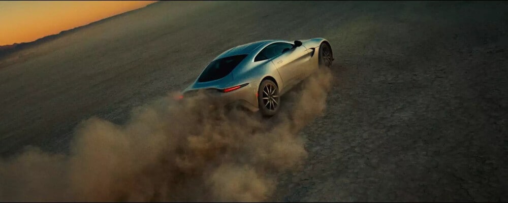 2021 Aston Martin Vantage Driving on Dirt Road