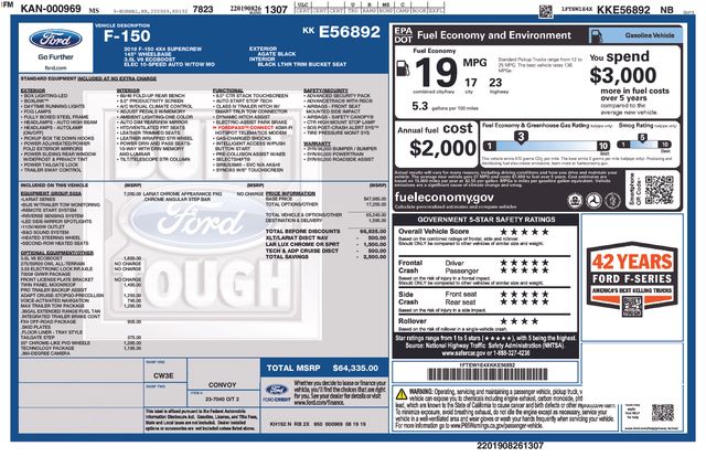 2019 Ford F-150 Lariat 4x4 SuperCrew 5-1/2 Box's photo