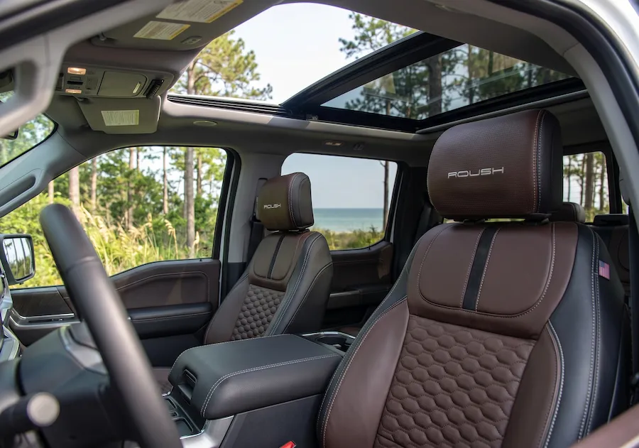 Roush Super Duty premium leather interior