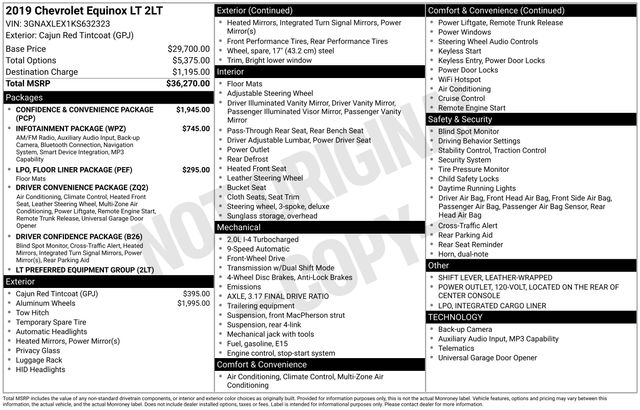 2019 Chevrolet Equinox LT 2.0T's photo