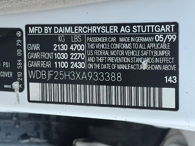 1999 Mercedes-Benz E-Class Base - Photo 26