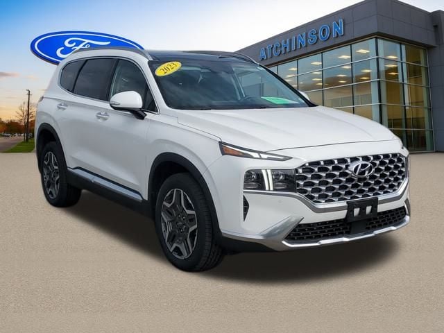 Used 2023 Hyundai Santa Fe Limited HEV with VIN 5NMS5DA10PH007209 for sale in Belleville, MI