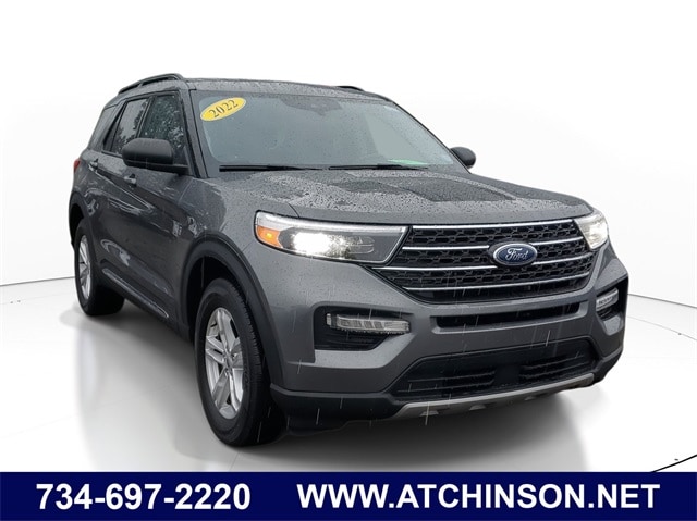 Certified 2022 Ford Explorer XLT with VIN 1FMSK8DH7NGB51056 for sale in Belleville, MI