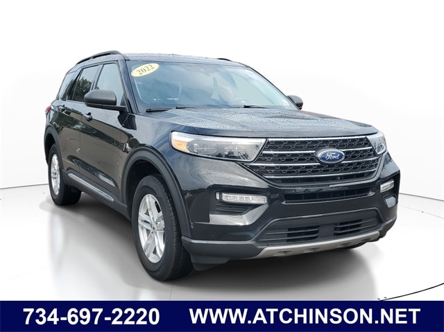 Certified 2022 Ford Explorer XLT with VIN 1FMSK8DHXNGA86428 for sale in Belleville, MI