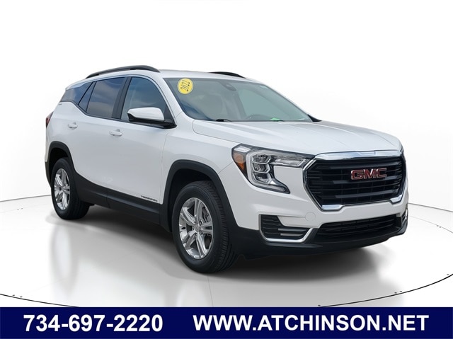 Certified 2022 GMC Terrain SLE with VIN 3GKALTEV8NL118748 for sale in Belleville, MI