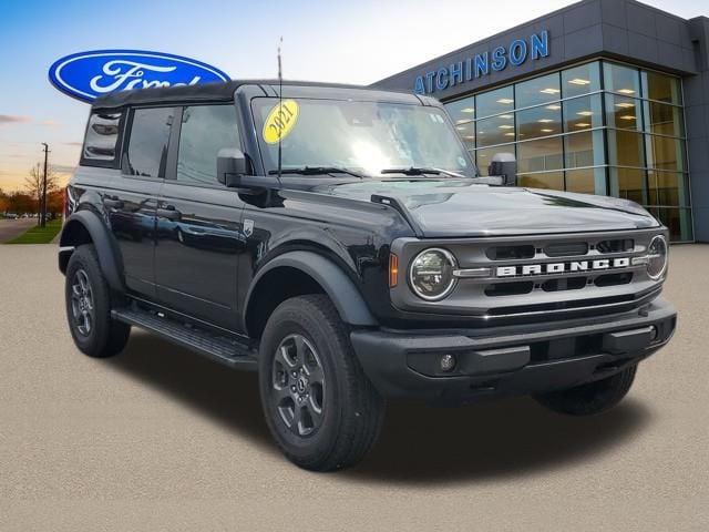 Certified 2021 Ford Bronco 4-Door Big Bend with VIN 1FMDE5BH8MLA61194 for sale in Belleville, MI