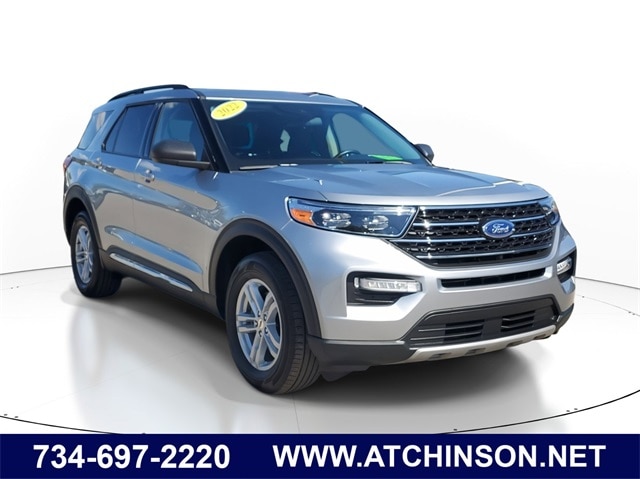 Certified 2022 Ford Explorer XLT with VIN 1FMSK8DH4NGA82178 for sale in Belleville, MI