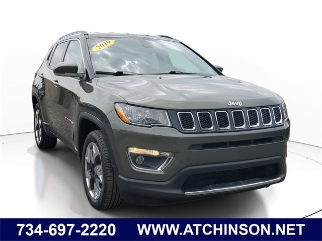 Certified 2019 Jeep Compass Limited with VIN 3C4NJDCB4KT768030 for sale in Belleville, MI