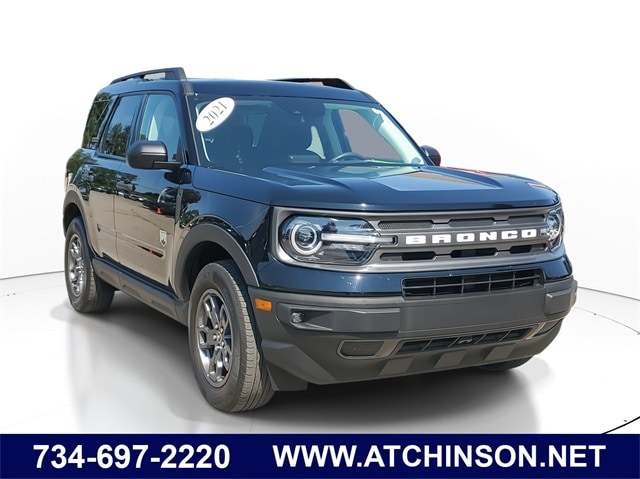 Certified 2021 Ford Bronco Sport Big Bend with VIN 3FMCR9B6XMRA45344 for sale in Belleville, MI