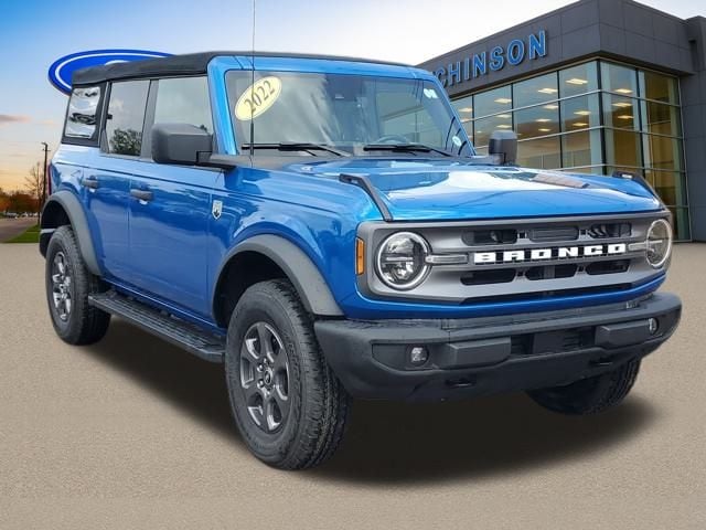 Certified 2022 Ford Bronco 4-Door Big Bend with VIN 1FMDE5BH6NLB14525 for sale in Belleville, MI