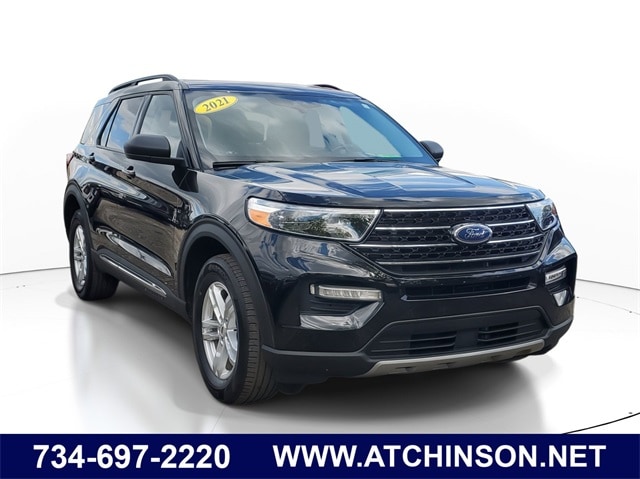 Certified 2021 Ford Explorer XLT with VIN 1FMSK8DH8MGB23457 for sale in Belleville, MI