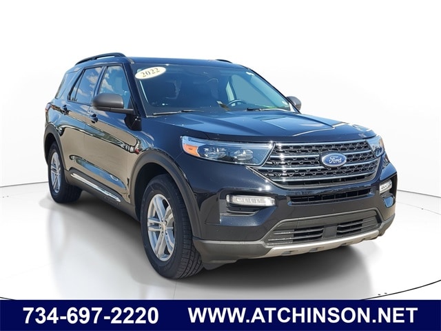 Certified 2022 Ford Explorer XLT with VIN 1FMSK8DH6NGA87673 for sale in Belleville, MI