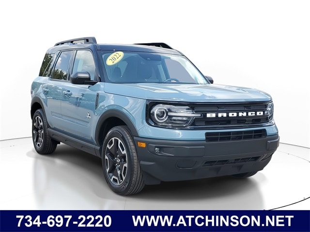 Certified 2022 Ford Bronco Sport Outer Banks with VIN 3FMCR9C62NRD24108 for sale in Belleville, MI