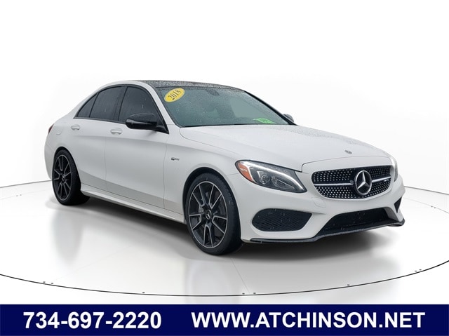 Used 2018 Mercedes-Benz C-Class Sedan AMG C43 with VIN 55SWF6EB8JU258208 for sale in Belleville, MI