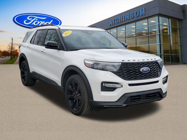 Certified 2023 Ford Explorer ST with VIN 1FM5K8GC7PGB82341 for sale in Belleville, MI