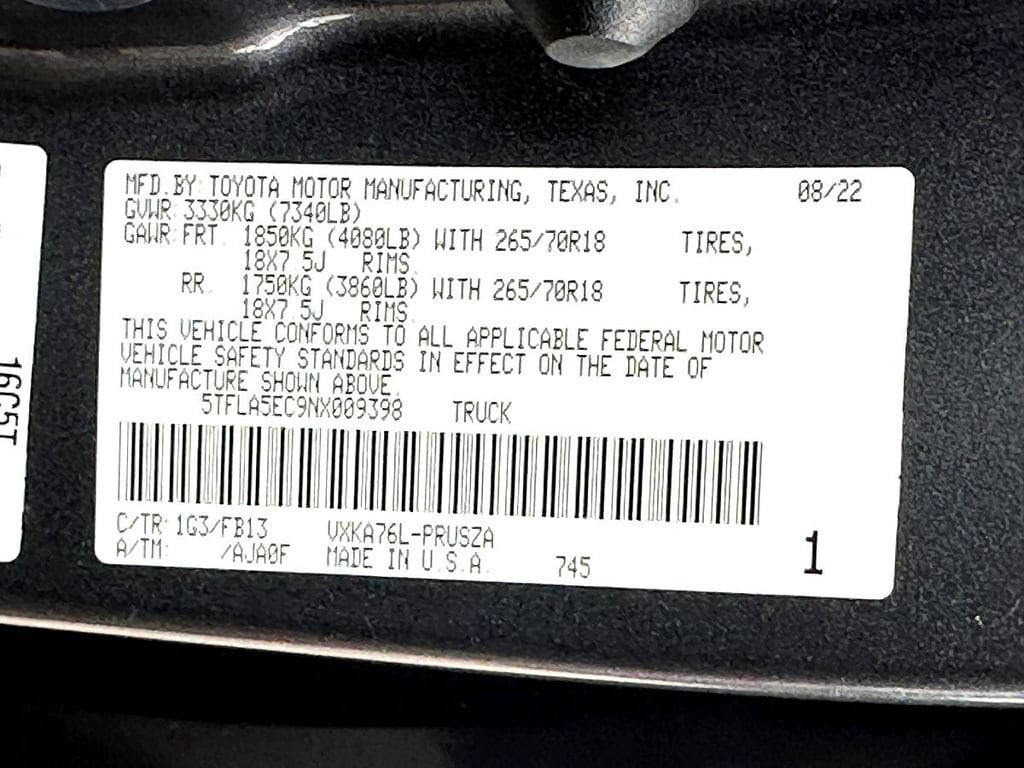 2022 Toyota Tundra SR5 - Photo 30