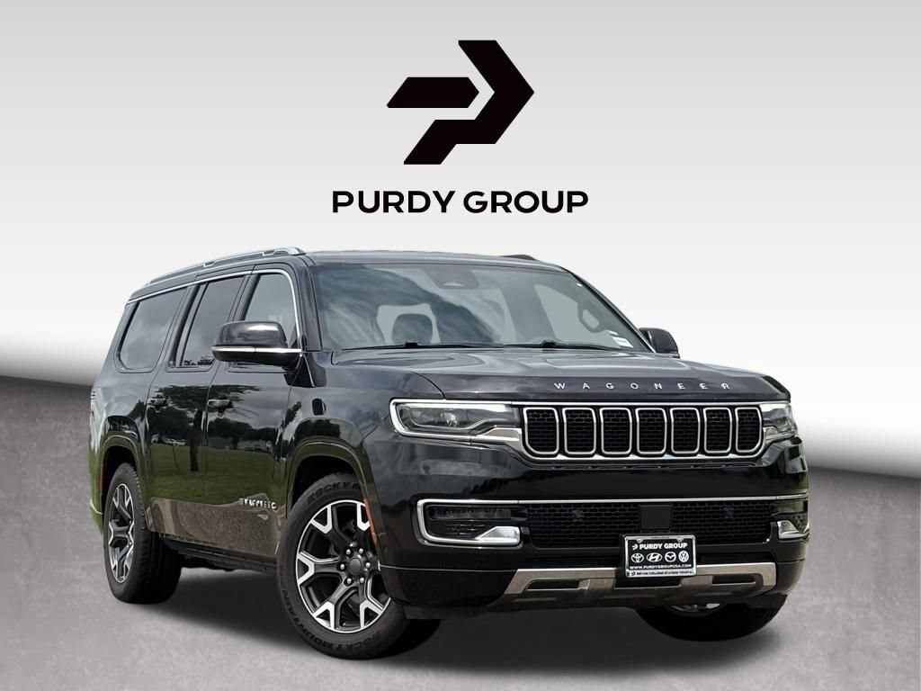 Diamond Black Crystal Pearlcoat 2023 Jeep Wagoneer L SUV / Crossover Four-Wheel Drive Automatic