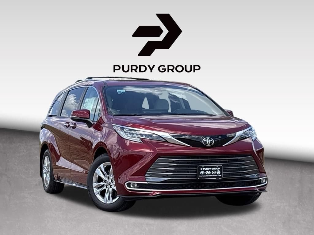 Red (Ruby Flare Pearl [extra_cost_color]) 2026 Toyota Sienna Minivan All-Wheel Drive Continuously Variable Transmission