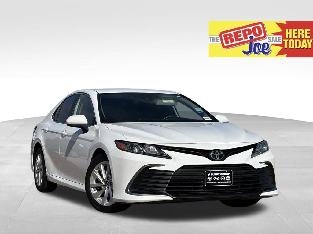 Super White 2021 Toyota Camry LE FWD Sedan Front-Wheel Drive Automatic