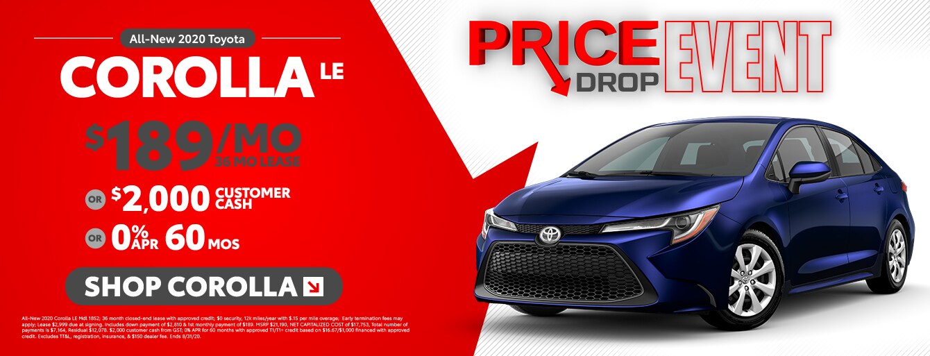 Toyota Price Drop Event at Bryan College Station Toyota