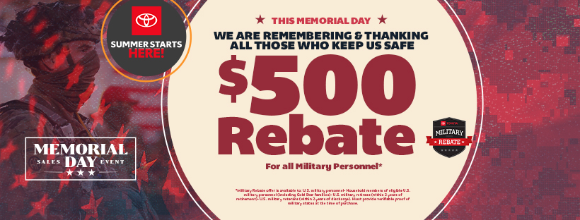 Save On New Toyotas This Memorial Day at Bryan College Station Toyota ...