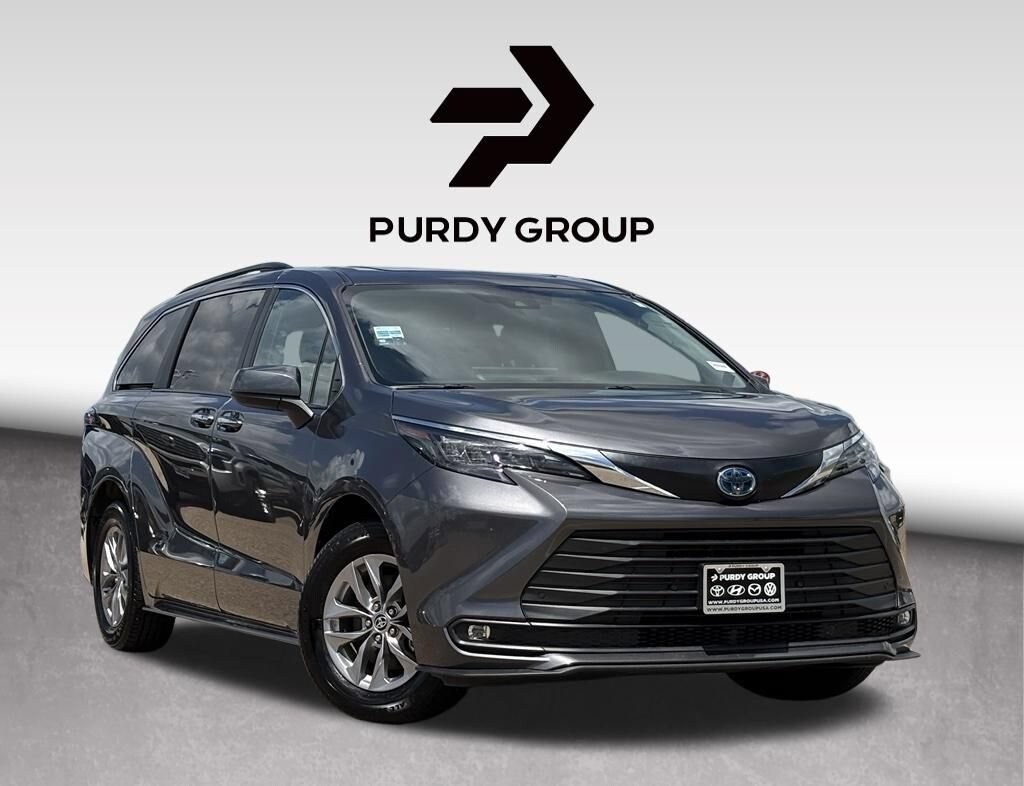Magnetic Gray 2025 Toyota Sienna Minivan Front-Wheel Drive Continuously Variable Transmission