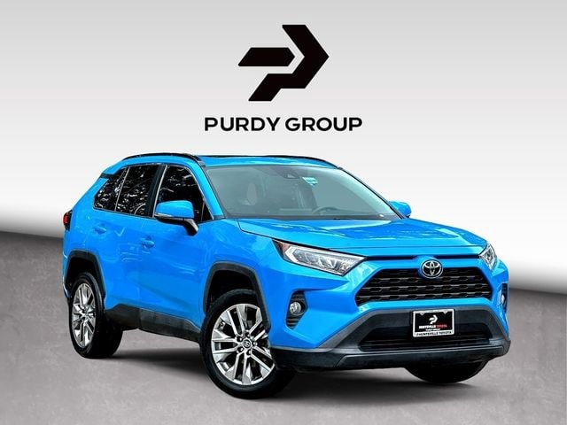 Blue Flame 2019 Toyota RAV4 XLE Premium FWD SUV / Crossover Front-Wheel Drive Automatic