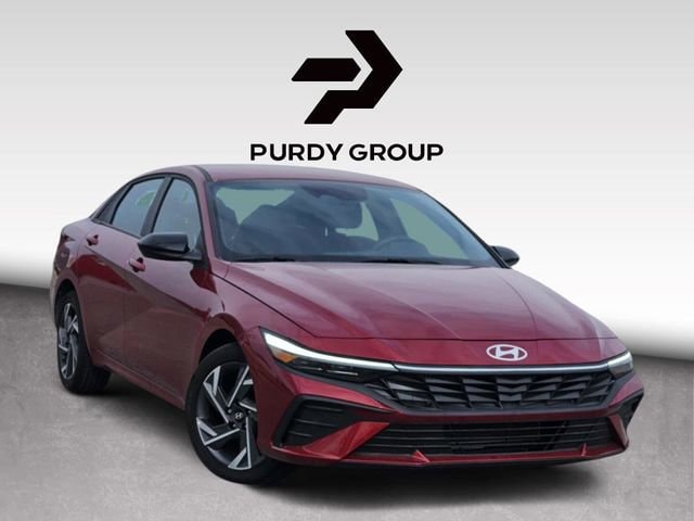Ultimate Red 2025 Hyundai Elantra SEL Sport FWD Sedan Front-Wheel Drive Continuously Variable Transmission