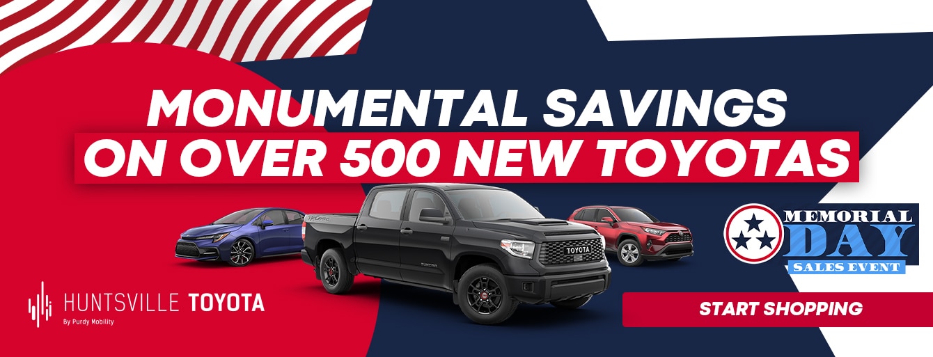 Memorial Day Sales Event at Huntsville Toyota