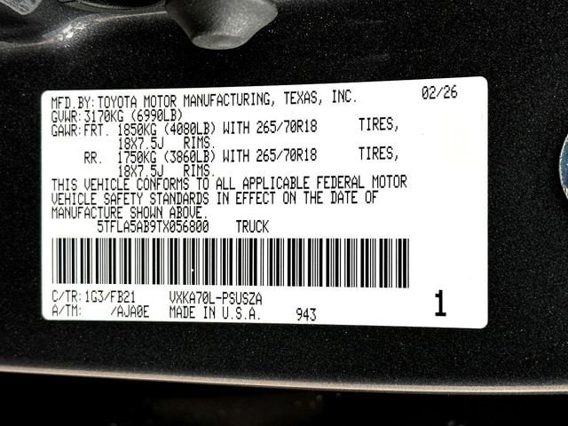 2026 Toyota Tundra SR5 - Photo 25