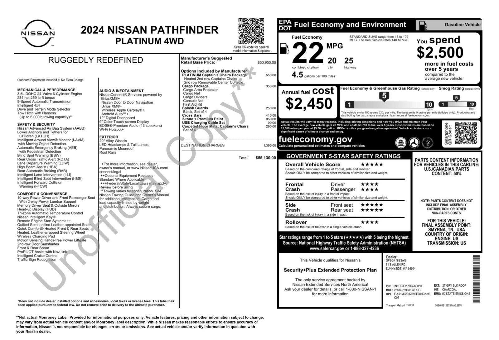 2024 Nissan Pathfinder Platinum - Photo 56