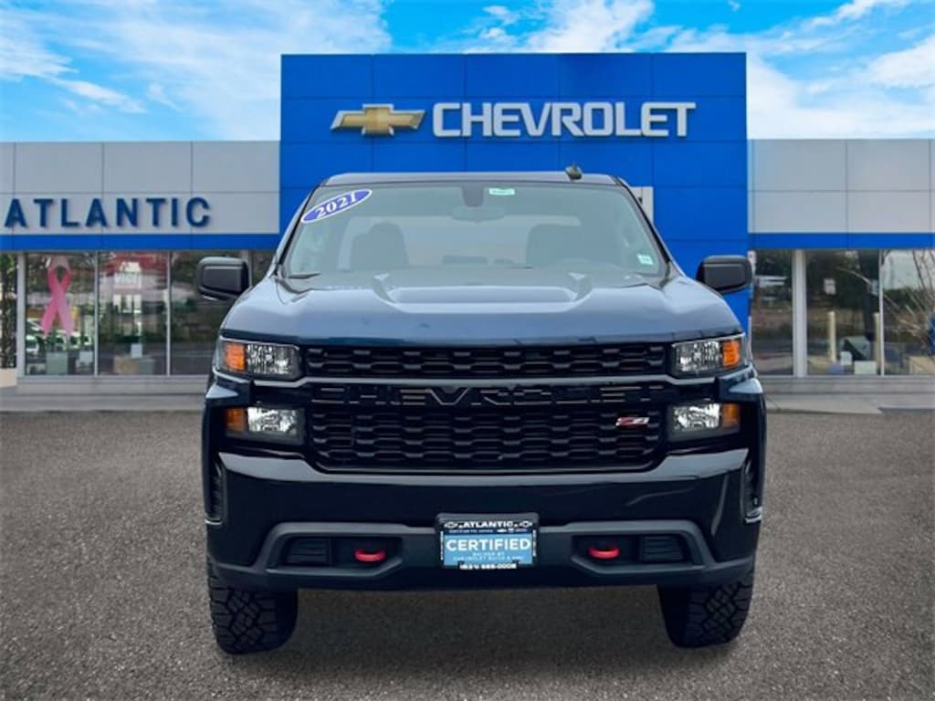 Certified 2021 Chevrolet Silverado 1500 Custom Trail Boss Truck