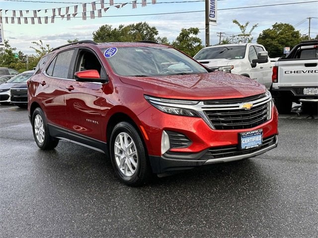 Certified 2022 Chevrolet Equinox LT with VIN 3GNAXUEV6NL147842 for sale in Bay Shore, NY