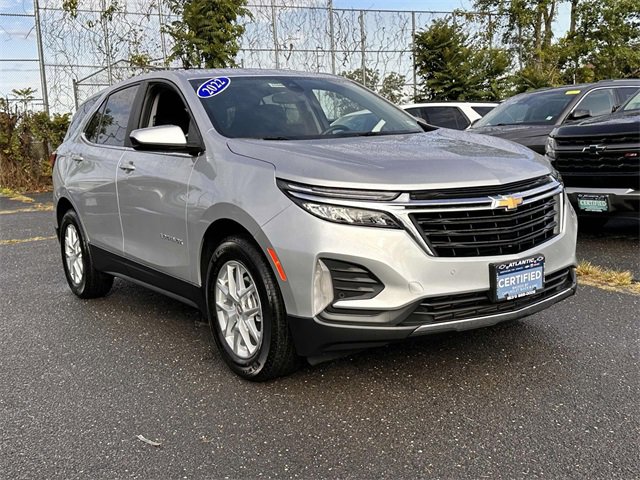 Certified 2022 Chevrolet Equinox LT with VIN 3GNAXKEV6NL122167 for sale in Bay Shore, NY