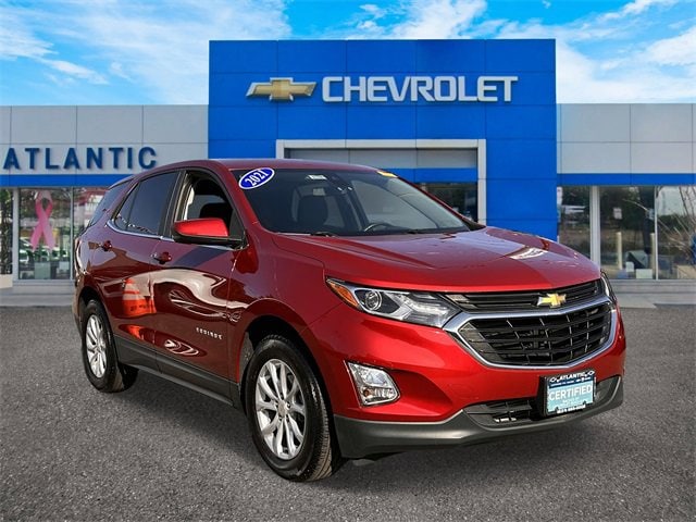 Certified 2021 Chevrolet Equinox LT with VIN 3GNAXKEV7ML321453 for sale in Hicksville, NY